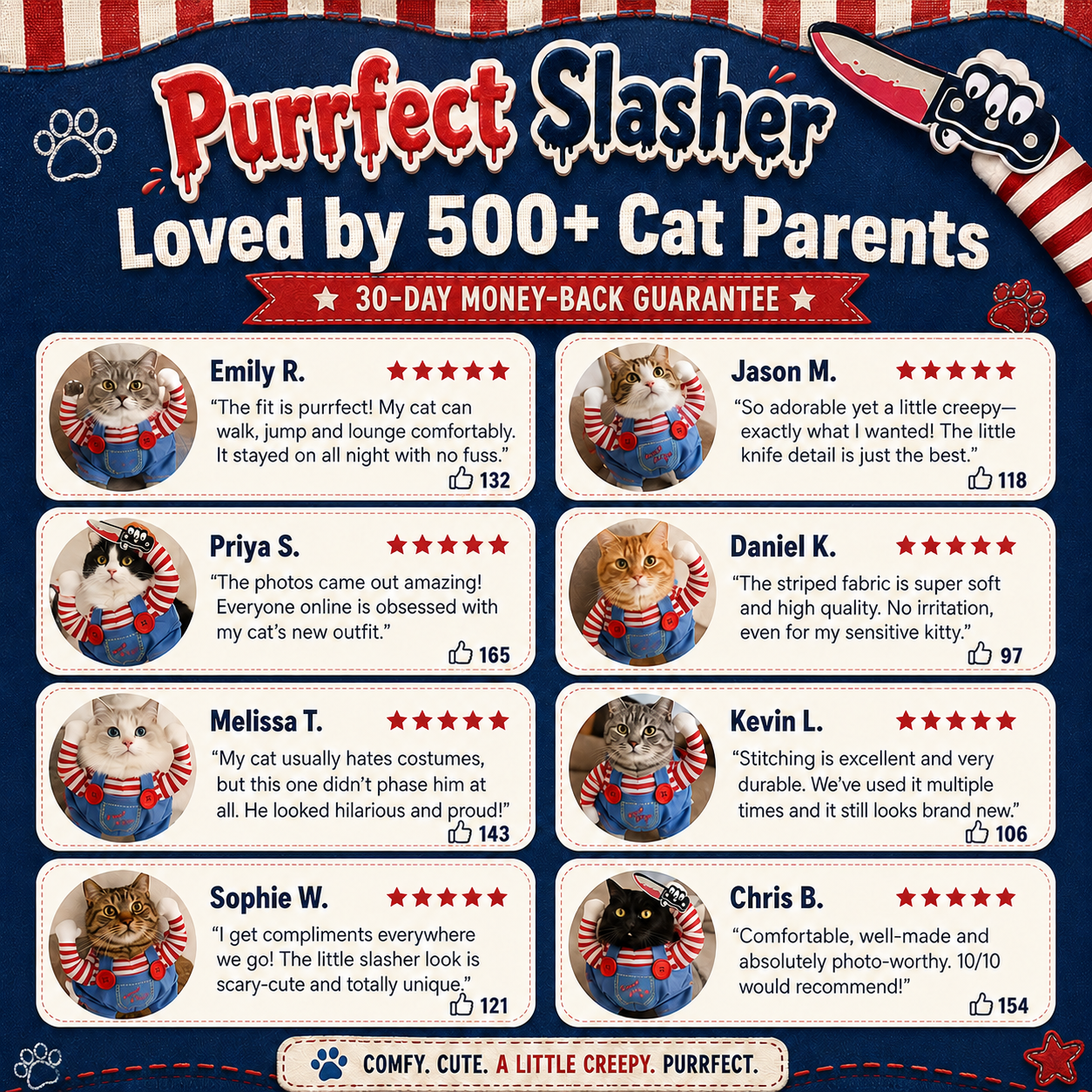 Purrfect Slasher™ — Killer Doll Cat Costume
