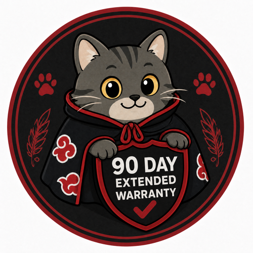 90 Day Extended Warranty — Akatsuki cat with shield